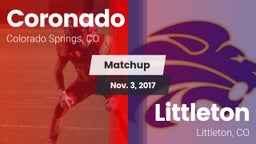 Matchup: Coronado  vs. Littleton  2017