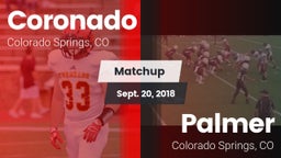 Matchup: Coronado  vs. Palmer  2018