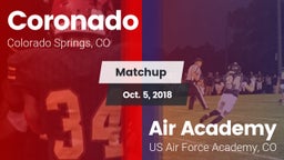 Matchup: Coronado  vs. Air Academy  2018