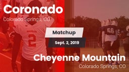 Matchup: Coronado  vs. Cheyenne Mountain  2019