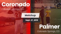 Matchup: Coronado  vs. Palmer  2019