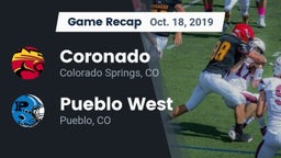 Recap: Coronado  vs. Pueblo West  2019