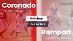 Matchup: Coronado  vs. Rampart  2019