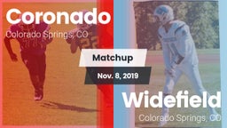 Matchup: Coronado  vs. Widefield  2019