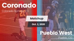 Matchup: Coronado  vs. Pueblo West  2020