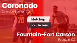 Matchup: Coronado  vs. Fountain-Fort Carson  2020