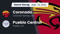 Recap: Coronado  vs. Pueblo Central  2022
