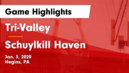 Tri-Valley  vs Schuylkill Haven  Game Highlights - Jan. 3, 2020