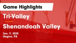 Tri-Valley  vs Shenandoah Valley  Game Highlights - Jan. 9, 2020