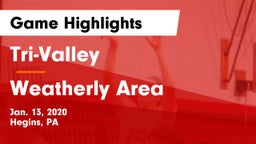 Tri-Valley  vs Weatherly Area Game Highlights - Jan. 13, 2020