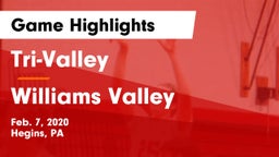 Tri-Valley  vs Williams Valley  Game Highlights - Feb. 7, 2020