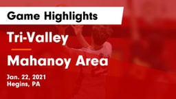 Tri-Valley  vs Mahanoy Area  Game Highlights - Jan. 22, 2021
