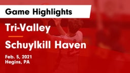 Tri-Valley  vs Schuylkill Haven  Game Highlights - Feb. 5, 2021