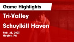 Tri-Valley  vs Schuylkill Haven  Game Highlights - Feb. 28, 2023