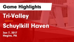 Tri-Valley  vs Schuylkill Haven Game Highlights - Jan 7, 2017