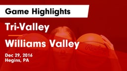 Tri-Valley  vs Williams Valley Game Highlights - Dec 29, 2016