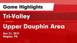 Tri-Valley  vs Upper Dauphin Area  Game Highlights - Jan 21, 2017
