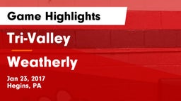 Tri-Valley  vs Weatherly Game Highlights - Jan 23, 2017