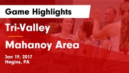 Tri-Valley  vs Mahanoy Area  Game Highlights - Jan 19, 2017