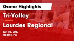 Tri-Valley  vs Lourdes Regional Game Highlights - Jan 26, 2017