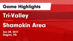 Tri-Valley  vs Shamokin Area  Game Highlights - Jan 28, 2017