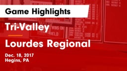 Tri-Valley  vs Lourdes Regional Game Highlights - Dec. 18, 2017