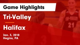 Tri-Valley  vs Halifax  Game Highlights - Jan. 3, 2018