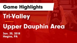 Tri-Valley  vs Upper Dauphin Area  Game Highlights - Jan. 20, 2018