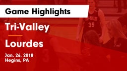 Tri-Valley  vs Lourdes Game Highlights - Jan. 26, 2018