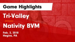 Tri-Valley  vs Nativity BVM  Game Highlights - Feb. 2, 2018