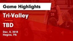 Tri-Valley  vs TBD Game Highlights - Dec. 8, 2018