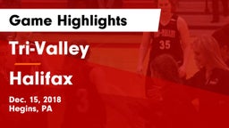 Tri-Valley  vs Halifax Game Highlights - Dec. 15, 2018