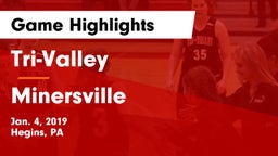Tri-Valley  vs Minersville  Game Highlights - Jan. 4, 2019