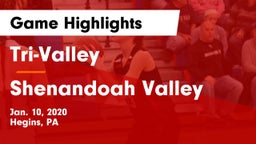 Tri-Valley  vs Shenandoah Valley  Game Highlights - Jan. 10, 2020