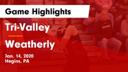 Tri-Valley  vs Weatherly Game Highlights - Jan. 14, 2020