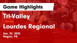 Tri-Valley  vs Lourdes Regional Game Highlights - Jan. 23, 2020