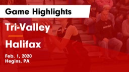 Tri-Valley  vs Halifax Game Highlights - Feb. 1, 2020