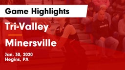 Tri-Valley  vs Minersville  Game Highlights - Jan. 30, 2020