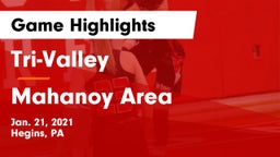 Tri-Valley  vs Mahanoy Area  Game Highlights - Jan. 21, 2021