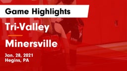 Tri-Valley  vs Minersville  Game Highlights - Jan. 28, 2021