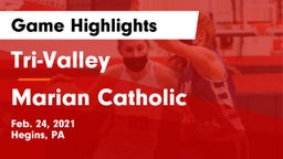 Tri-Valley  vs Marian Catholic  Game Highlights - Feb. 24, 2021