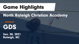North Raleigh Christian Academy  vs GDS Game Highlights - Jan. 30, 2021