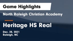 North Raleigh Christian Academy  vs Heritage HS Real Game Highlights - Dec. 28, 2021