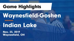 Waynesfield-Goshen  vs Indian Lake  Game Highlights - Nov. 23, 2019