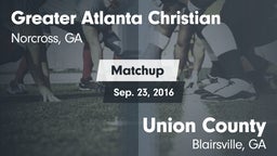 Matchup: Greater Atlanta vs. Union County  2016
