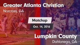Matchup: Greater Atlanta vs. Lumpkin County  2016