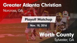 Matchup: Greater Atlanta vs. Worth County  2016