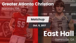 Matchup: Greater Atlanta vs. East Hall  2017