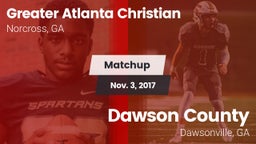 Matchup: Greater Atlanta vs. Dawson County  2017