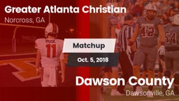 Matchup: Greater Atlanta vs. Dawson County  2018